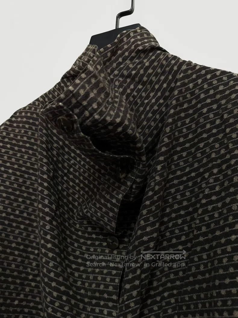 Issey Miyake Issey Miyake Pocket Collar Logo Silk Shirt Size L / US 10 / IT 46 - 5 Thumbnail