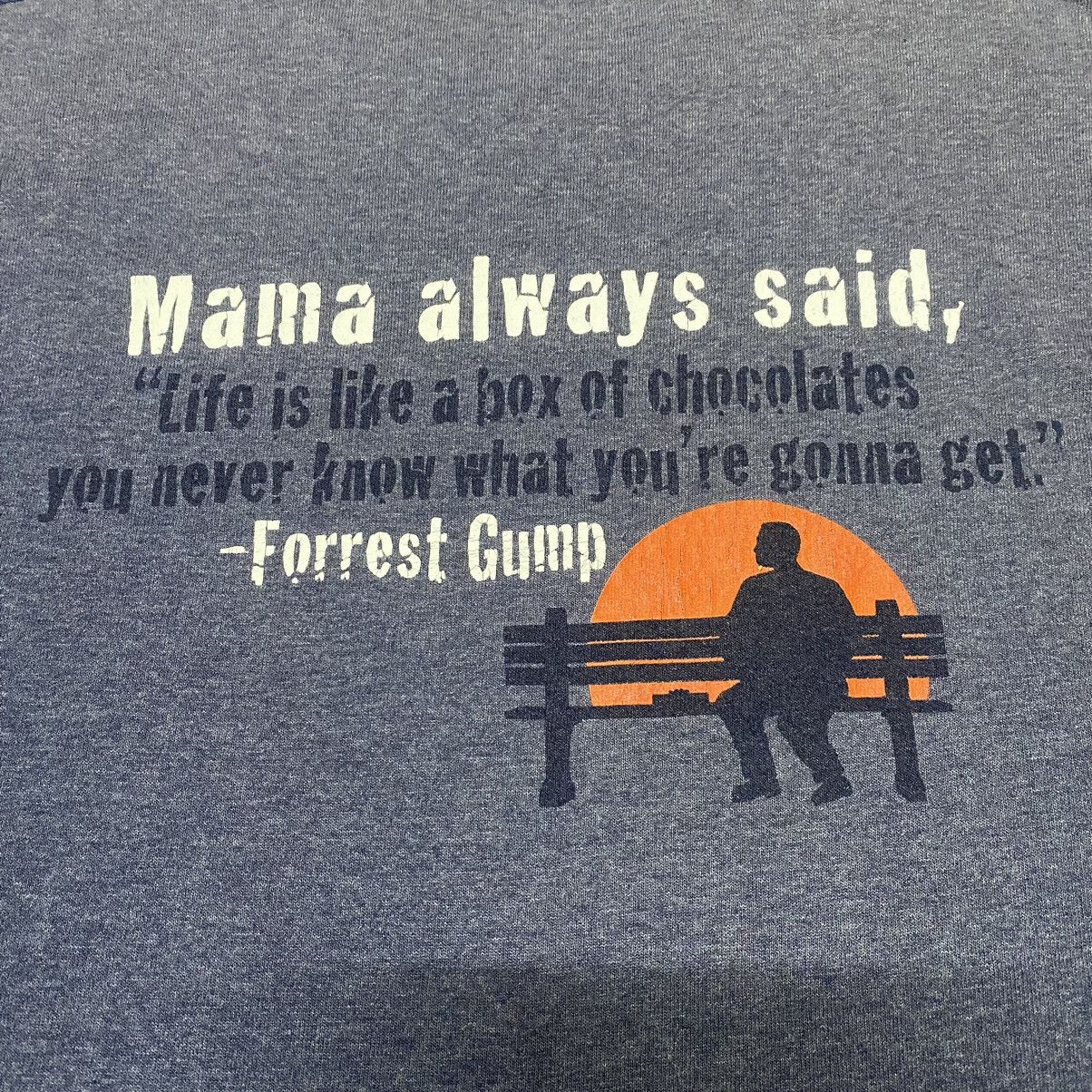 Vintage Vintage Forrest Gump Movie Promo Sunfaded T Shirt Size US L / EU 52-54 / 3 - 8 Thumbnail
