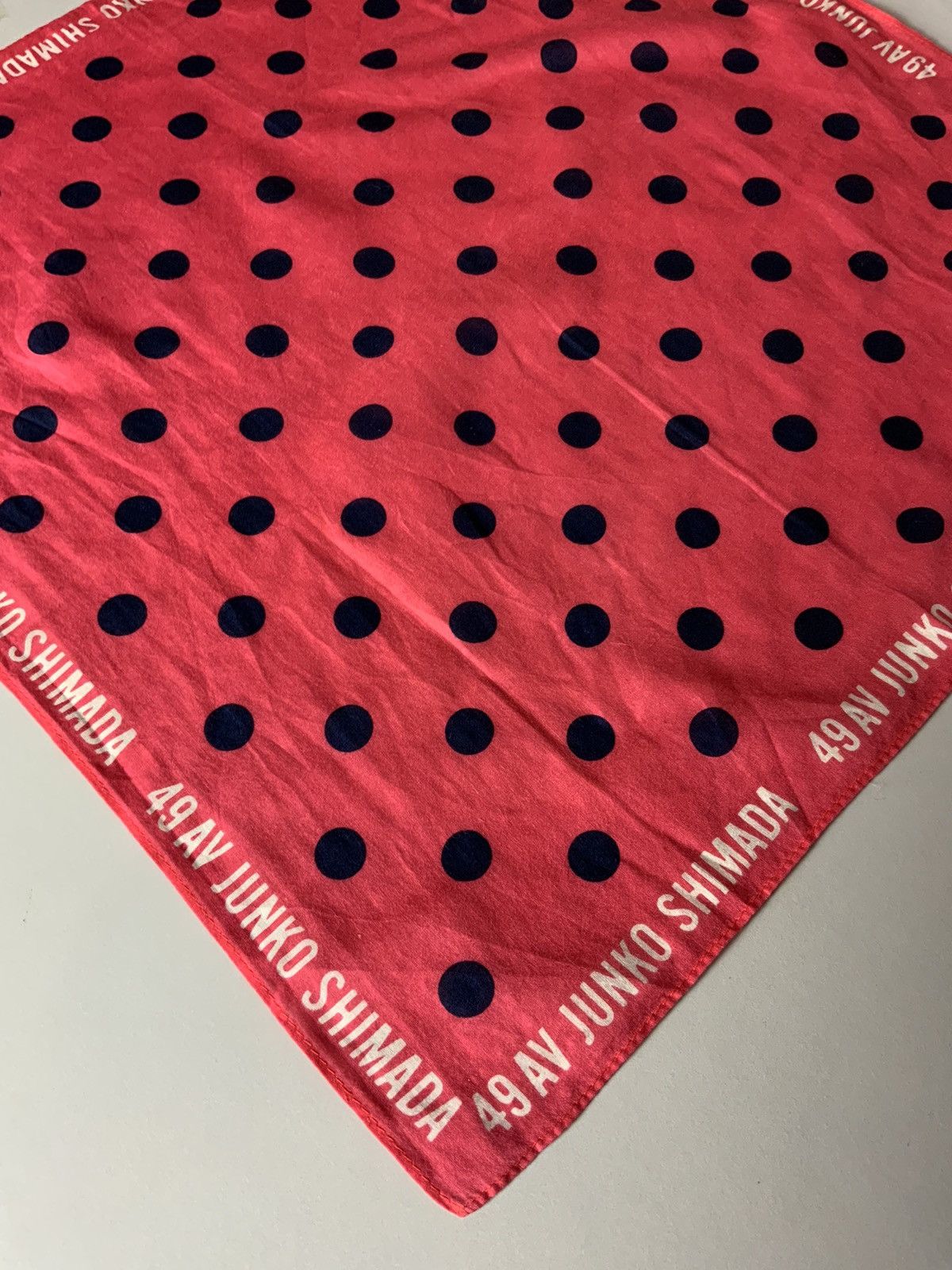 Japanese Brand 49 AV Junko Shimada Polkadot Bandana Size ONE SIZE - 6 Thumbnail