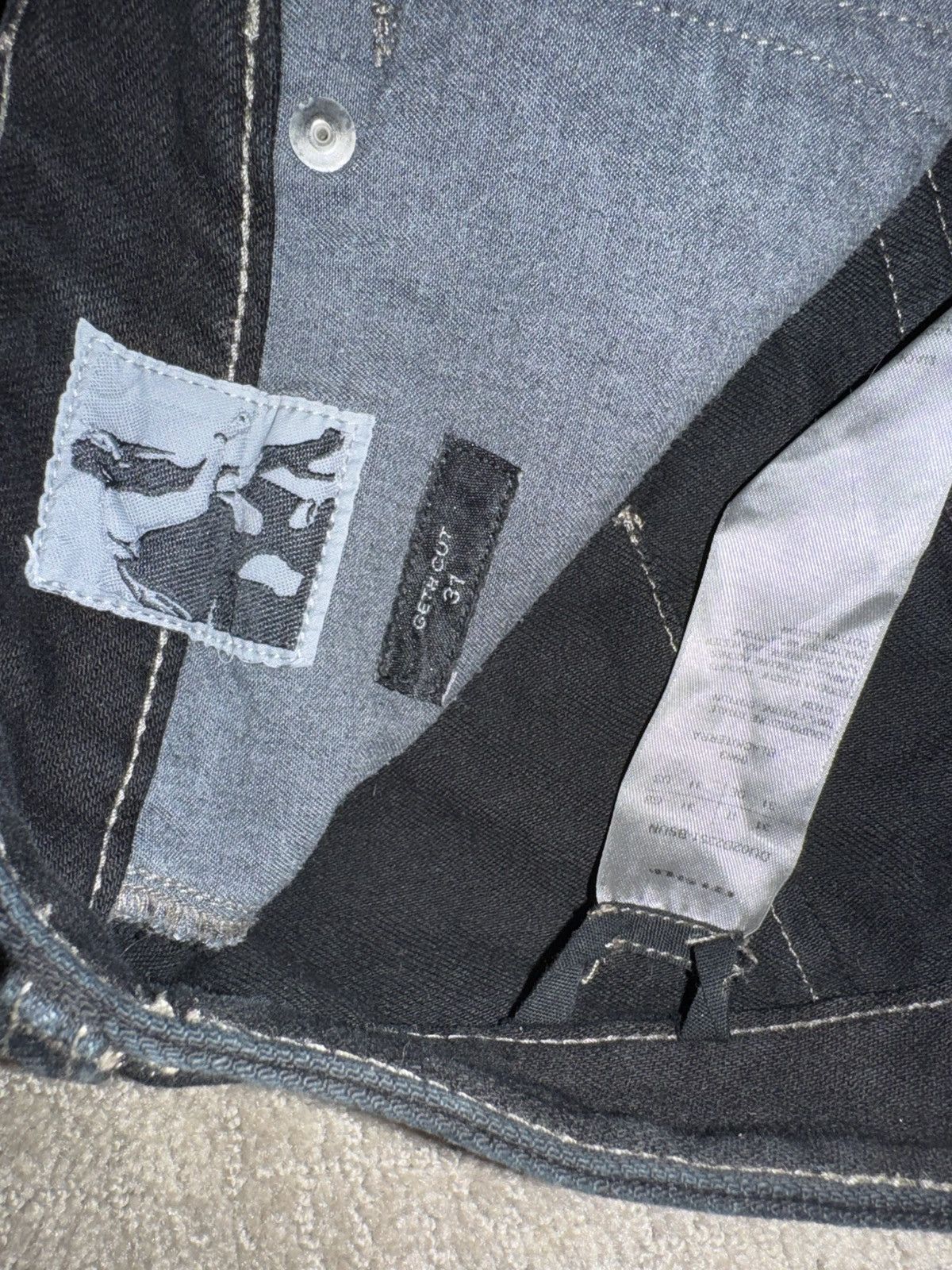 Rick Owens Rick owens fire geth jeans Size US 31 - 2 Thumbnail
