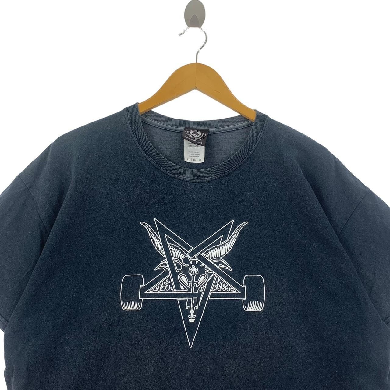 Vintage THRASHER SKATEBOARD 666 Tee Shirt Top Magazine