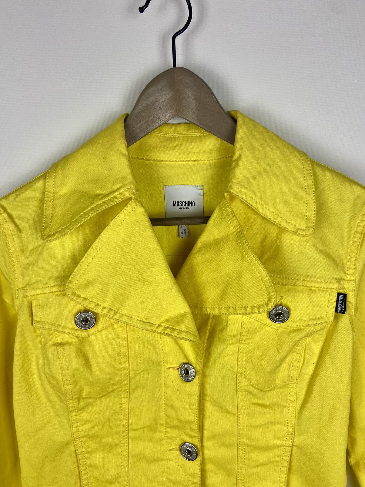 Designer × Moschino Vintage Moschino Jeans Donna Denim Womens Luxury Jacket Size L / US 10 / IT 46 - 3 Thumbnail
