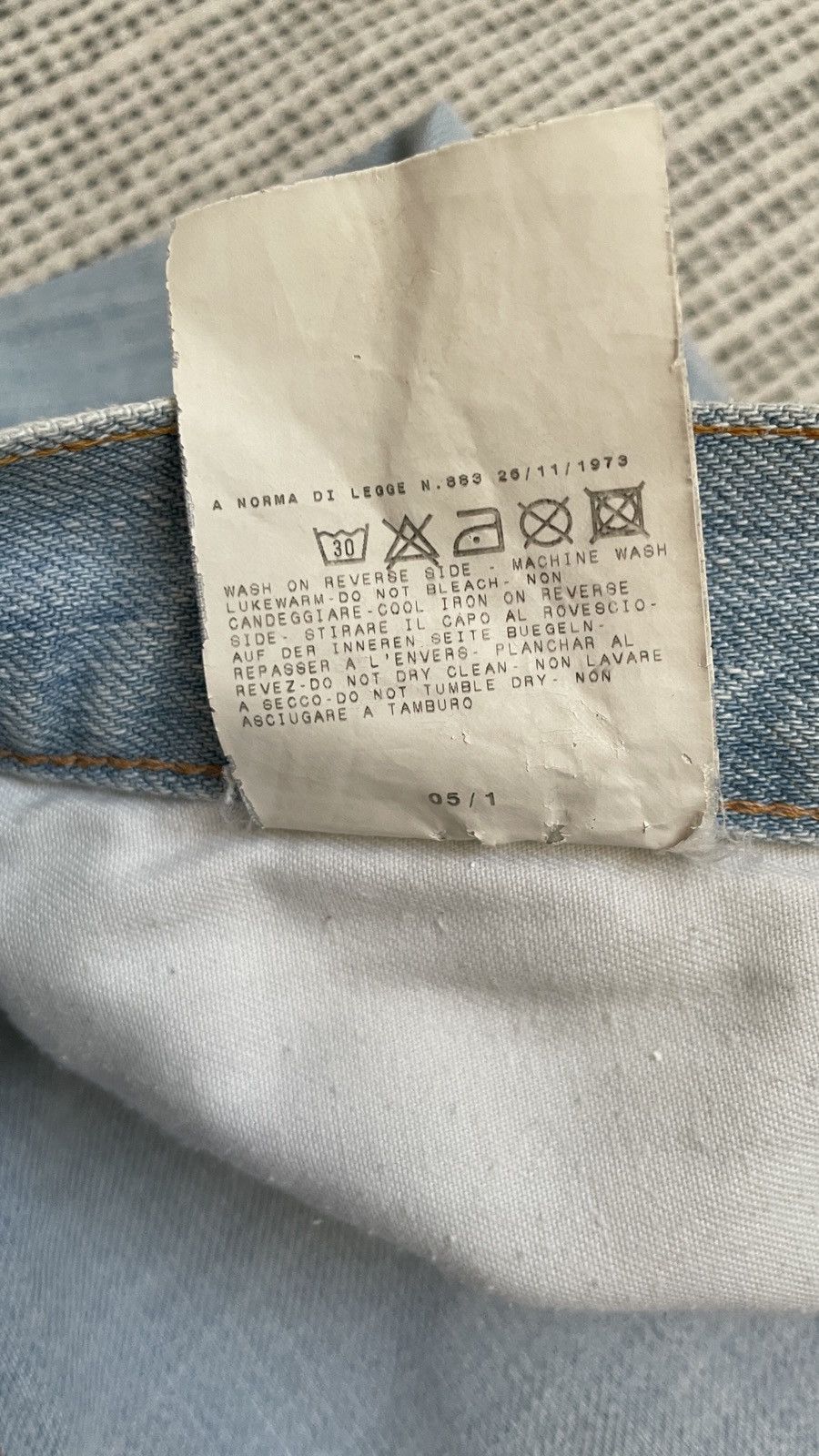 Roberto Cavalli JUST ROBERTO CAVALLI DISTRESSED VINTAGE DESIGN DENIM JEANS Size US 34 / EU 50 - 15 Thumbnail