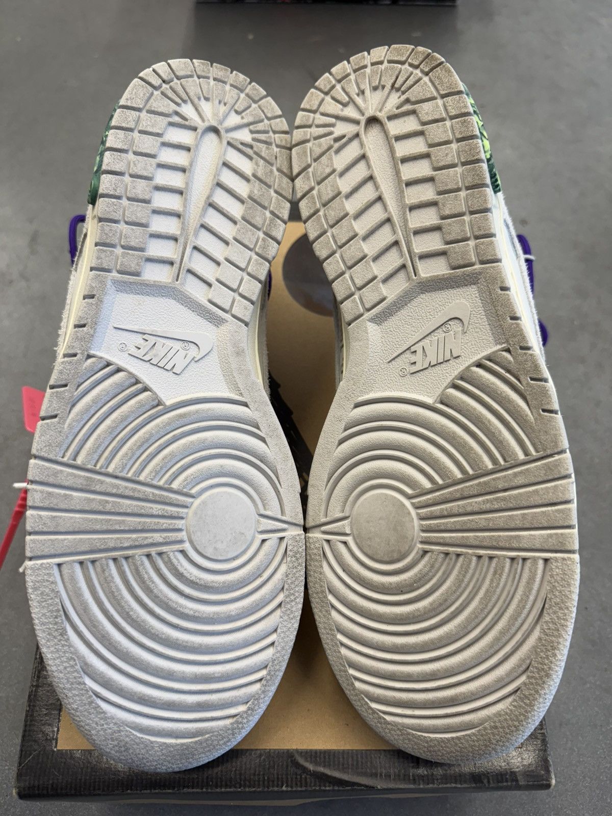 Nike × Off-White 2021 Nike Dunk Low Off White 15 Of 50 Sail Neutral Grey Size US 10.5 / EU 43-44 - 11 Thumbnail