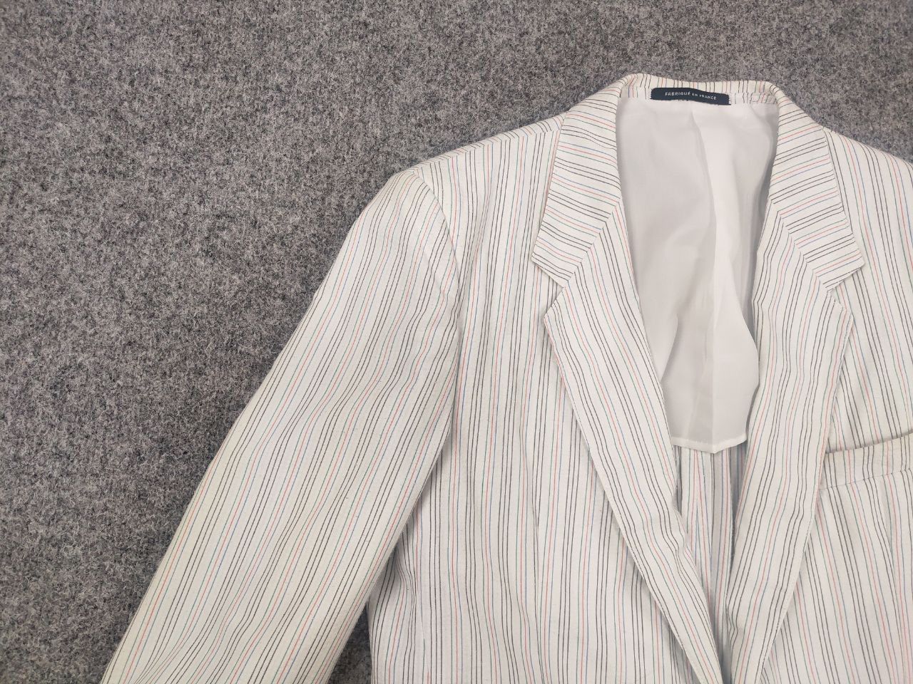 Yves Saint Laurent Vintage 80's Yves Saint Laurent France striped Blazer Jacket Size US M / EU 48-50 / 2 - 5 Thumbnail