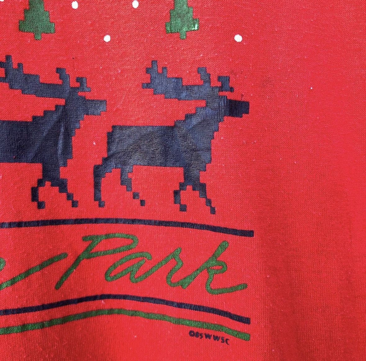 Vintage Vintage Christmas shirt 80s single stitch red graphic tee Size US M / EU 48-50 / 2 - 6 Thumbnail