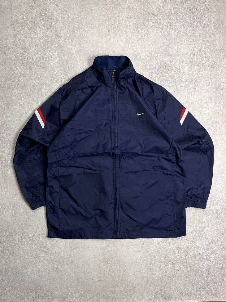 Nike × Vintage VINTAGE 90s NIKE OLYMPIC BOXY NYLON JACKET Y2K XL Size US XL / EU 56 / 4 - 1 Thumbnail