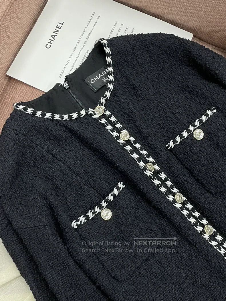 Chanel Chanel 21S black four-pocket tweed dress jacket Size XS / US 0-2 / IT 36-38 - 2 Thumbnail