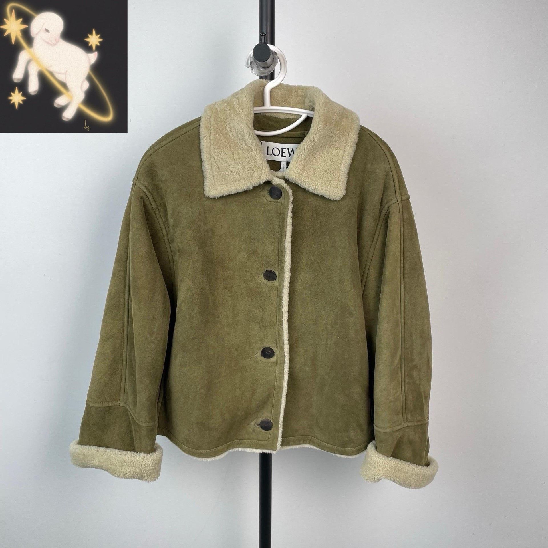 Loewe Loewe Green Coat 34 Women Size XS / US 0-2 / IT 36-38 - 1 Thumbnail