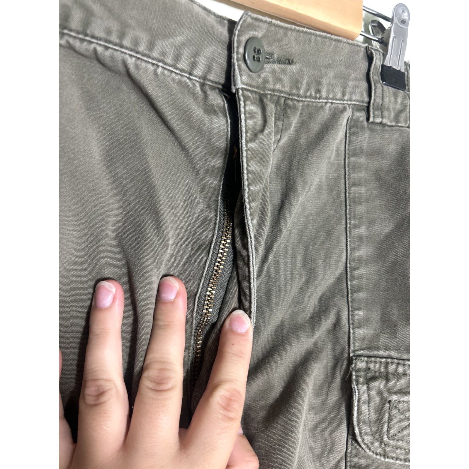 Eddie Bauer Eddie Bauer Army Green Cargo Shorts 38x8 Cotton Men's Regular Color Green Cargo Hiking Fishing Size US 38 / EU 54 - 6 Thumbnail