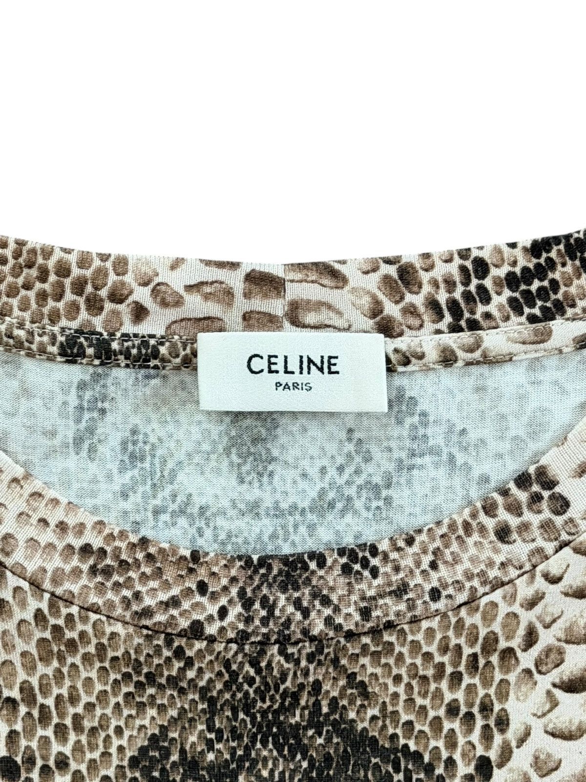 Celine Celine Snakeskin Python Classic Logo Tee Size US S / EU 44-46 / 1 - 4 Thumbnail