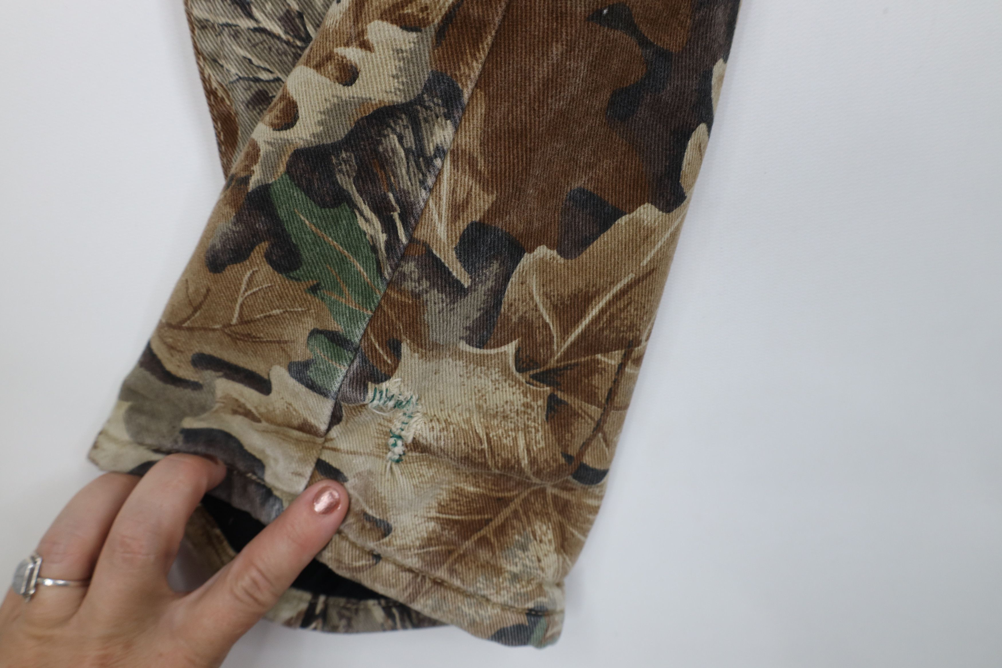 Wrangler Vintage 90s Y2K Wrangler Fleece Lined Camouflage Jeans Size US 36 / EU 52 - 7 Thumbnail