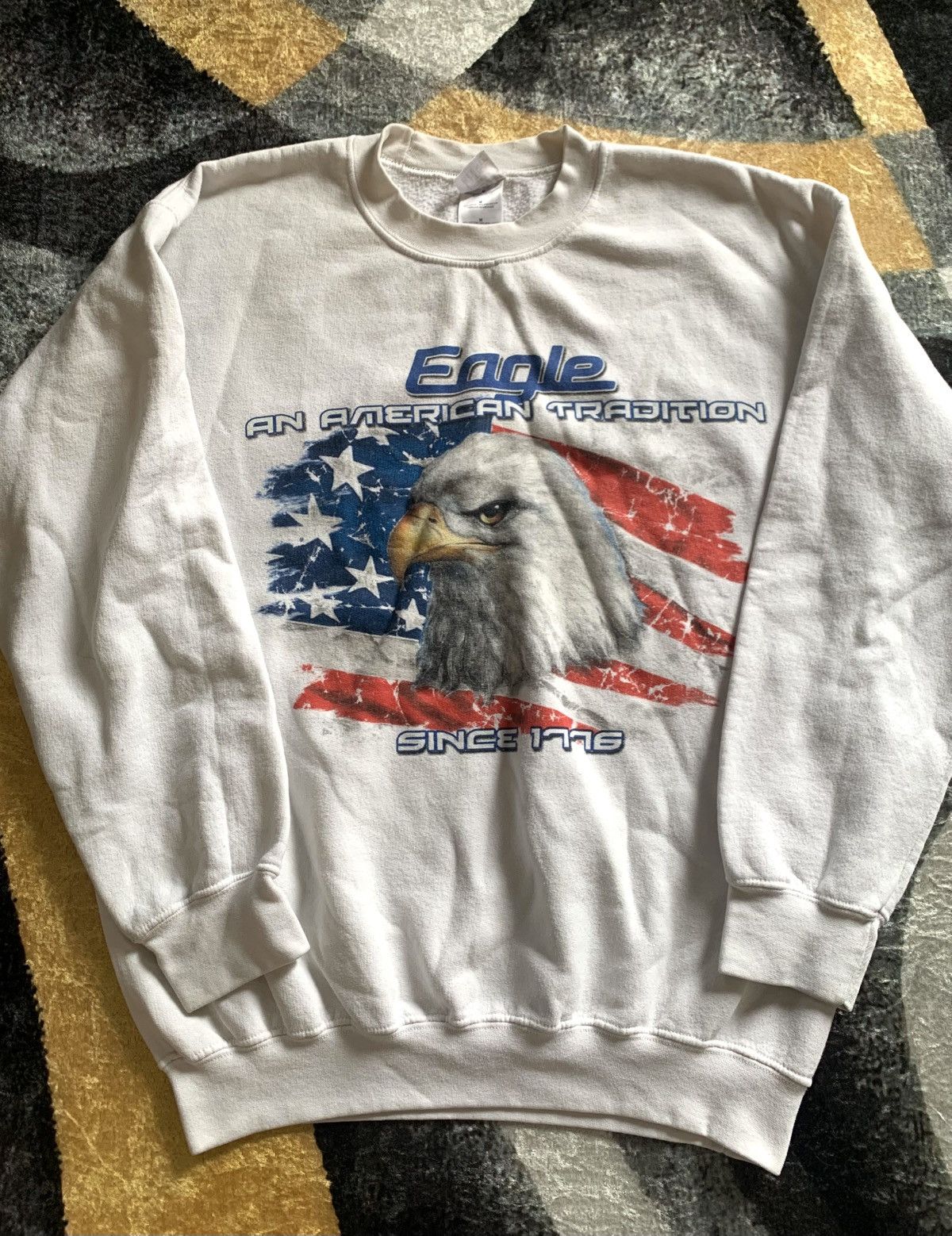 Vintage Eagle America Sweatshirt Size ONE SIZE - 1 Thumbnail