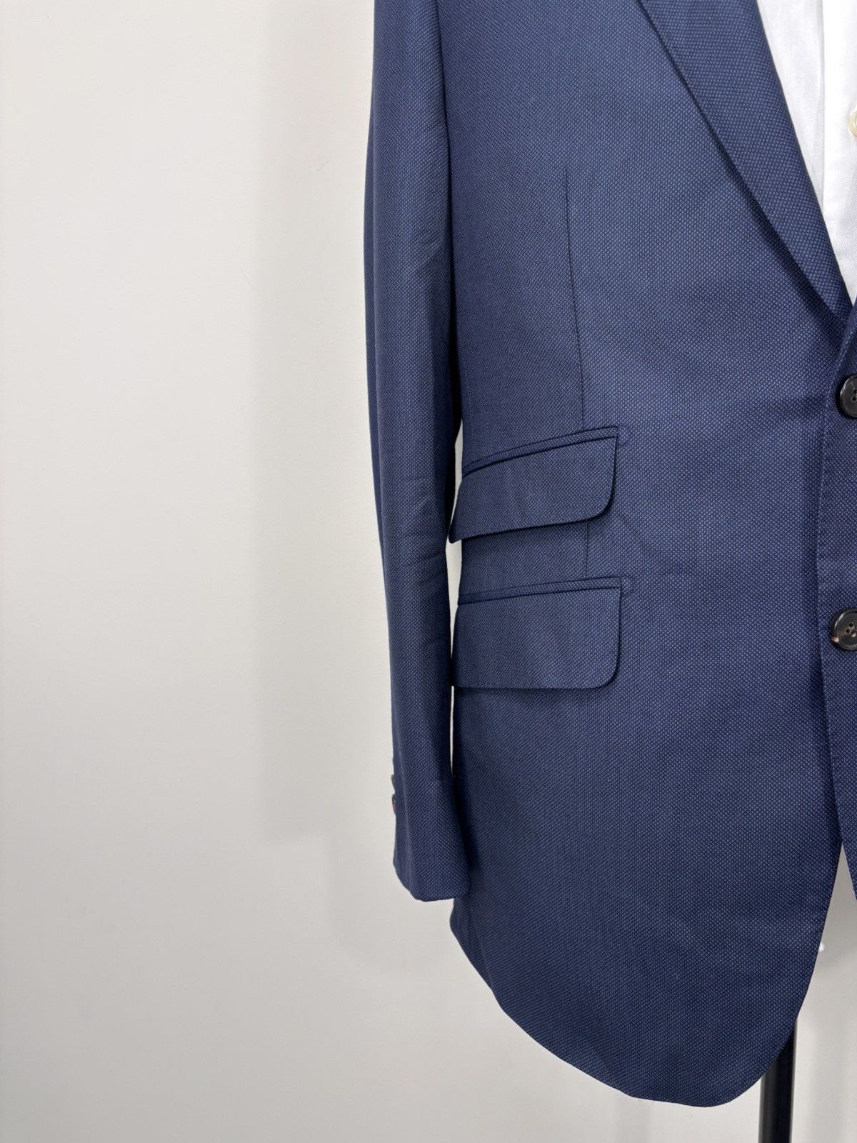 Suitsupply Suitsupply Sienna Men’s Blue Wool Suit Jacket Sport Coat Size 40S - 4 Thumbnail