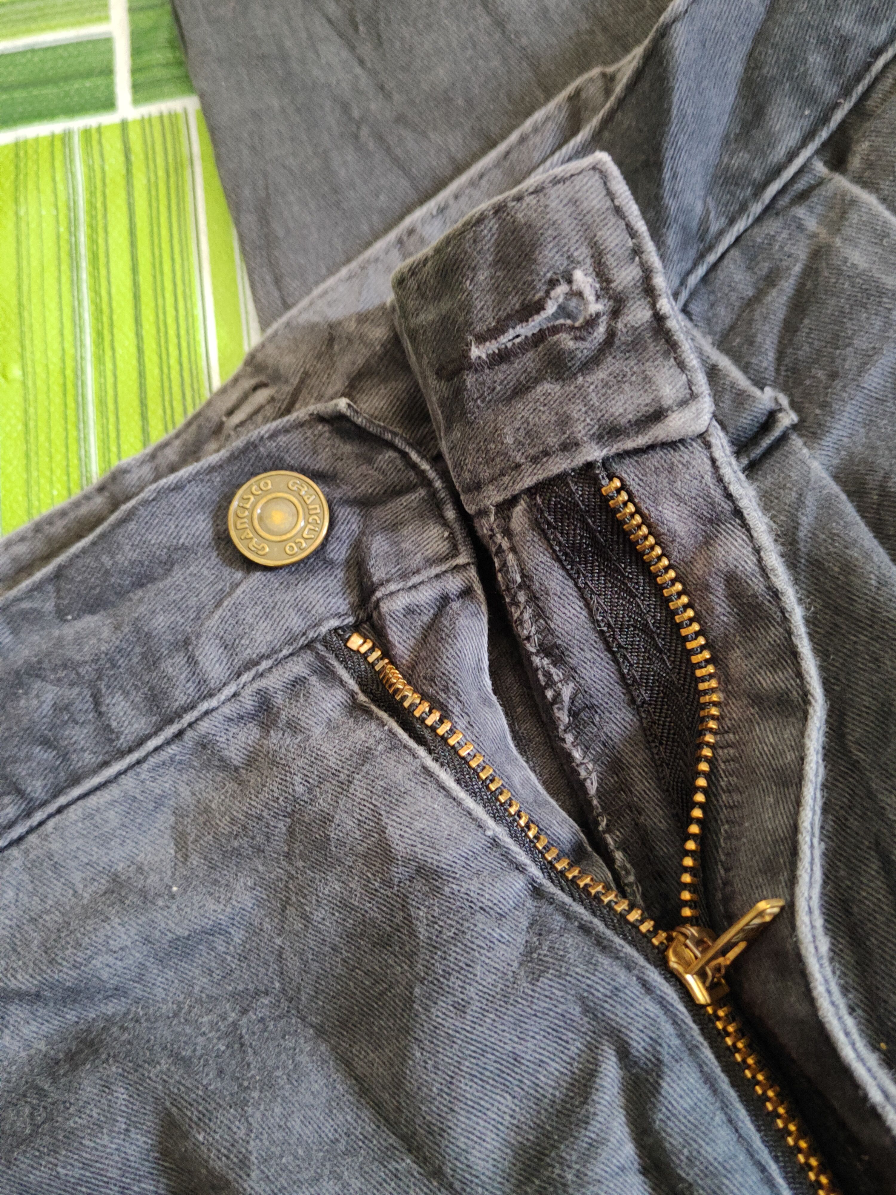 Grancisco Dark Blue Faded Multipocket Cargo Pants #S1441