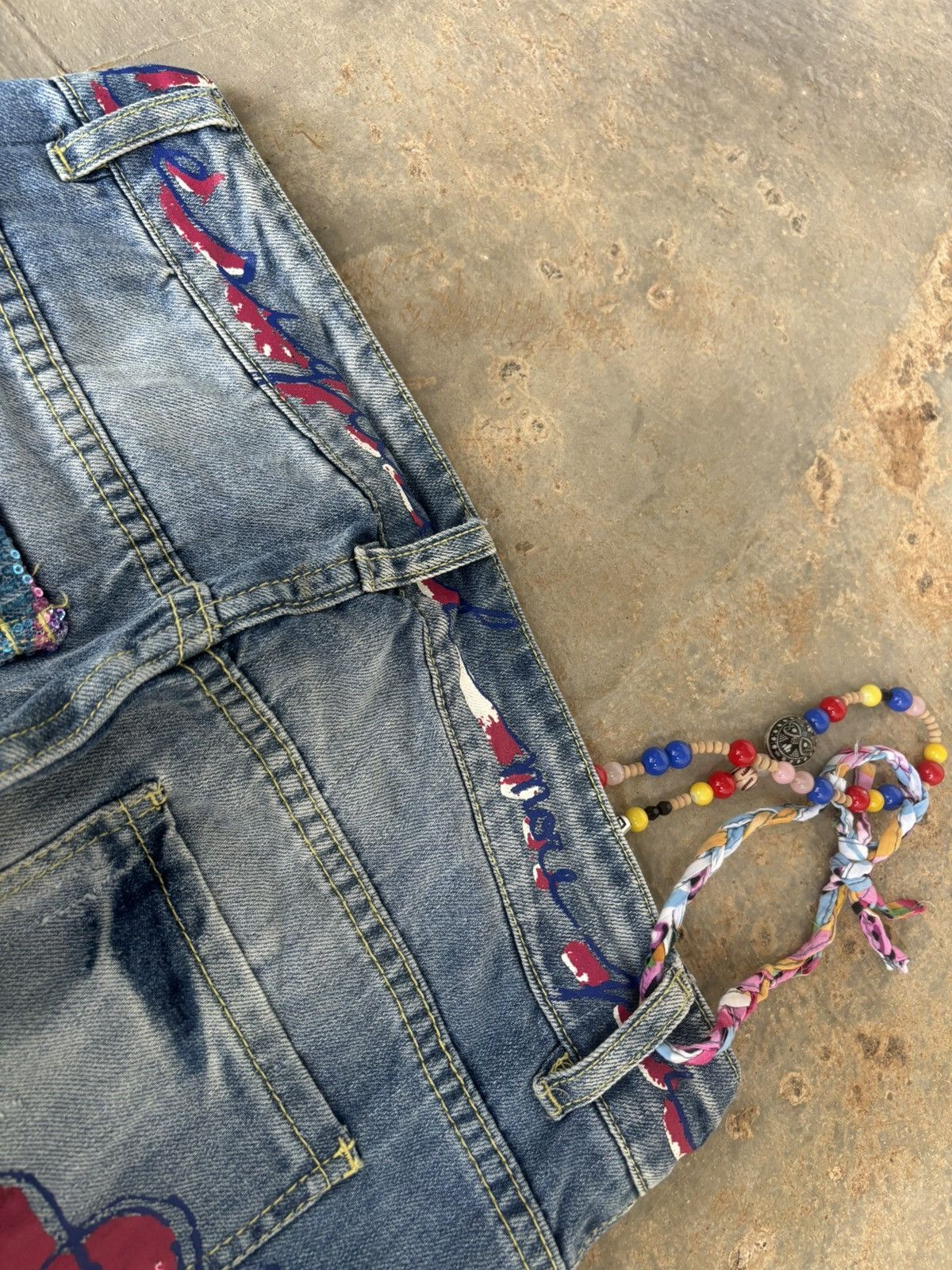 Hysteric Glamour Y2k Floral Hysteric Glamour style Denim Unisex Size US 28 / EU 44 - 9 Thumbnail