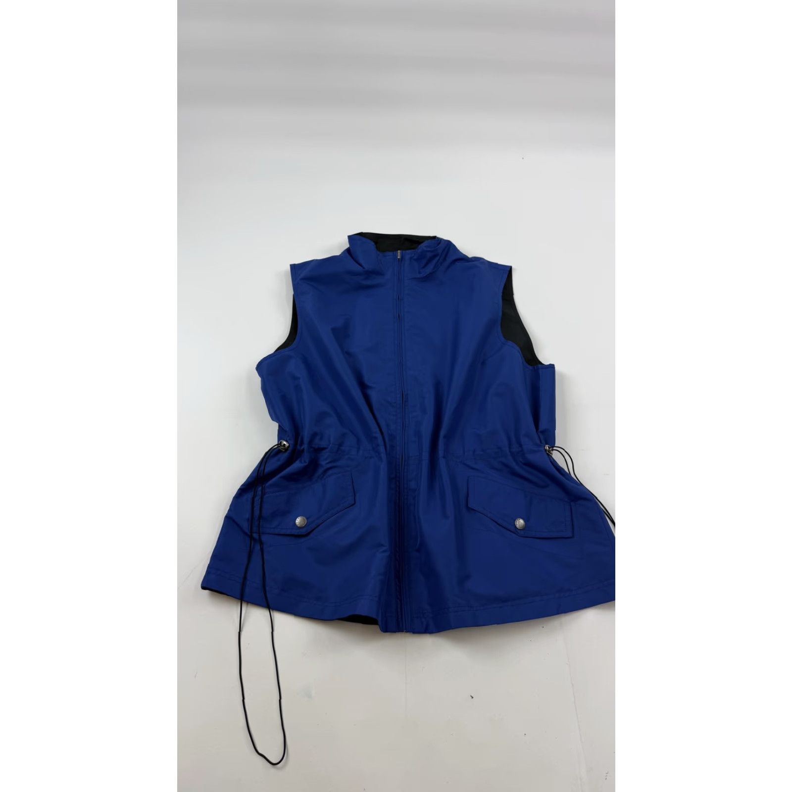 Orvis Orvis Womens Vest Large Blue Reversible Windbreaker Full Zip Pockets Drawstring Size L / US 10 / IT 46 - 2 Thumbnail