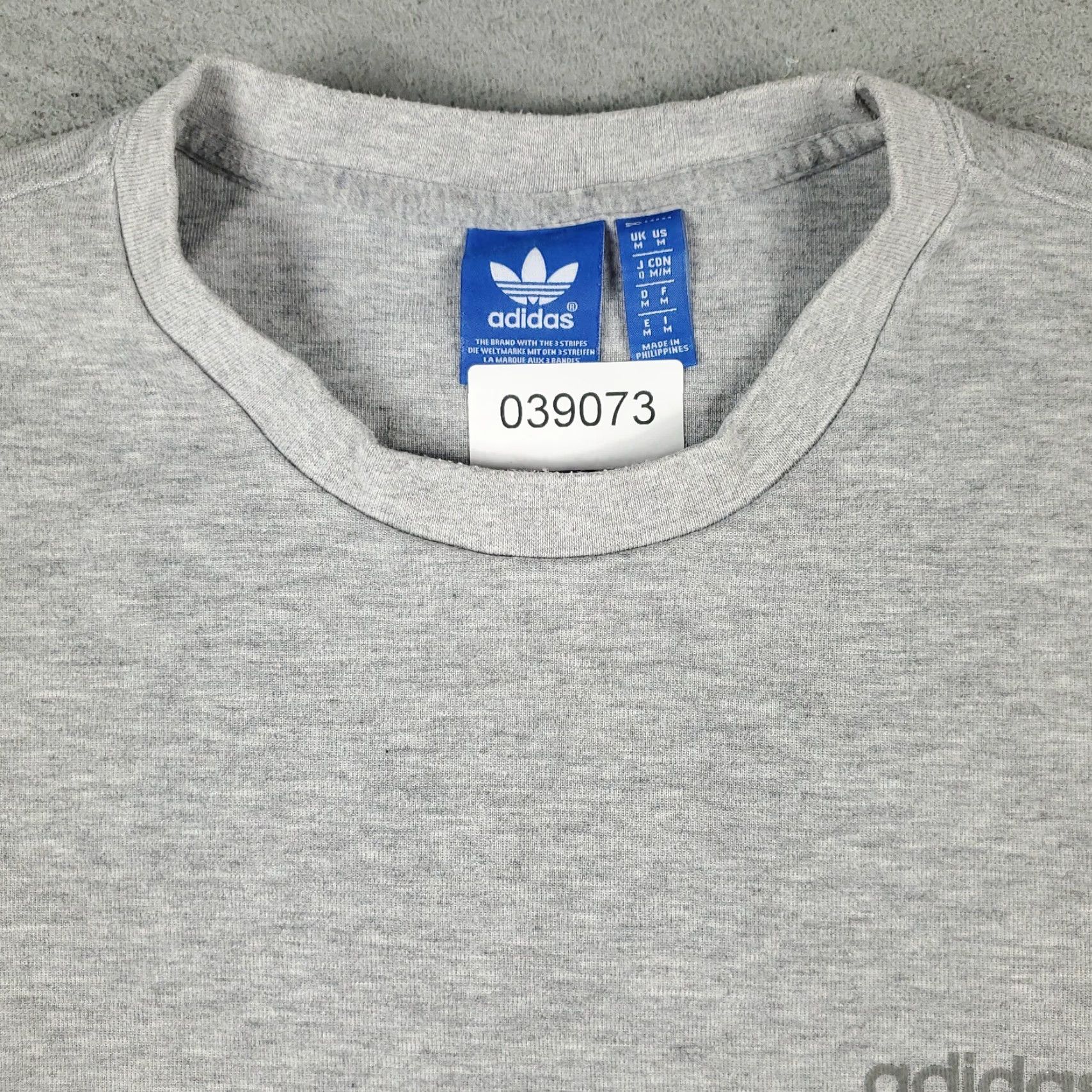 Adidas Adidas Logo T-Shirt Mens Medium Gray Casual Short Sleeve Size US M / EU 48-50 / 2 - 3 Thumbnail