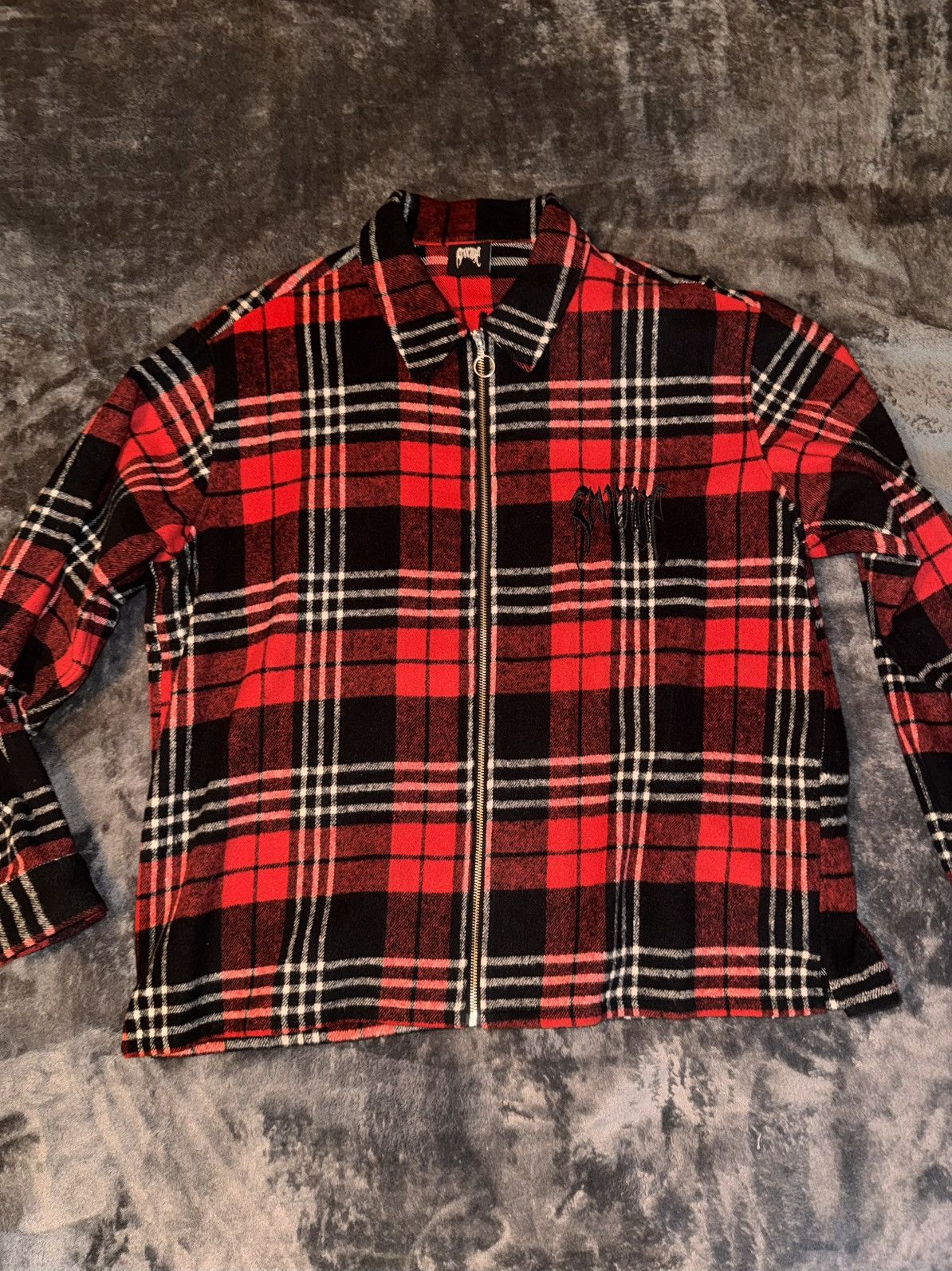 Revenge Revenge Plaid Flannel Zip Up Size US M / EU 48-50 / 2 - 1 Thumbnail