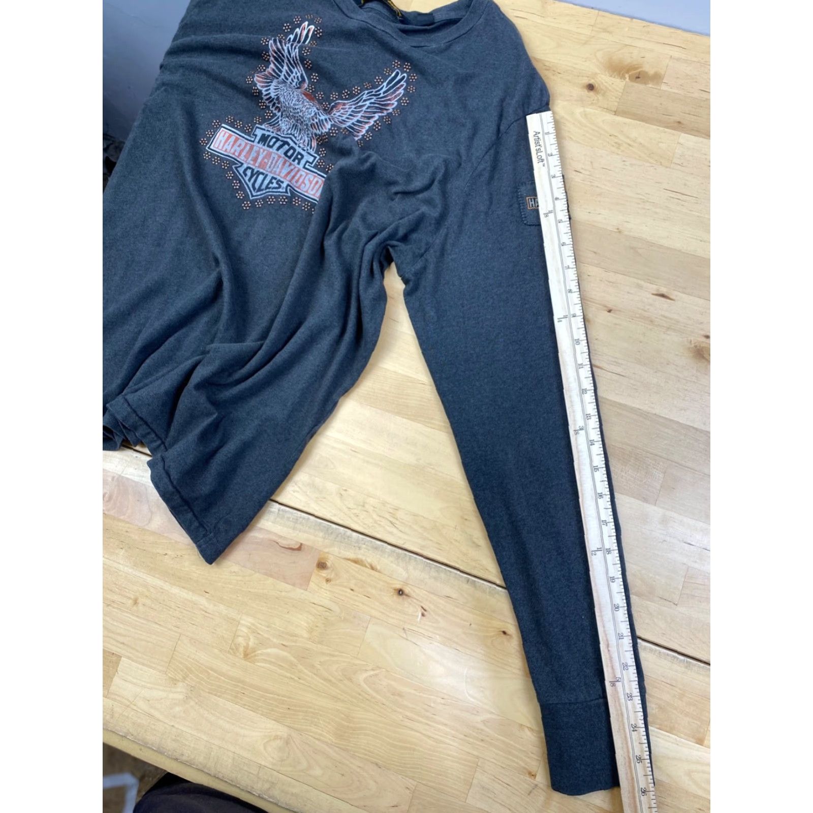 Harley Davidson Harley Davidson Long Sleeve Shirt Womens 2XL Gray Casual Motorcycle Biker 10011 Size XXL / US 16-18 / IT 52-54 - 6 Thumbnail