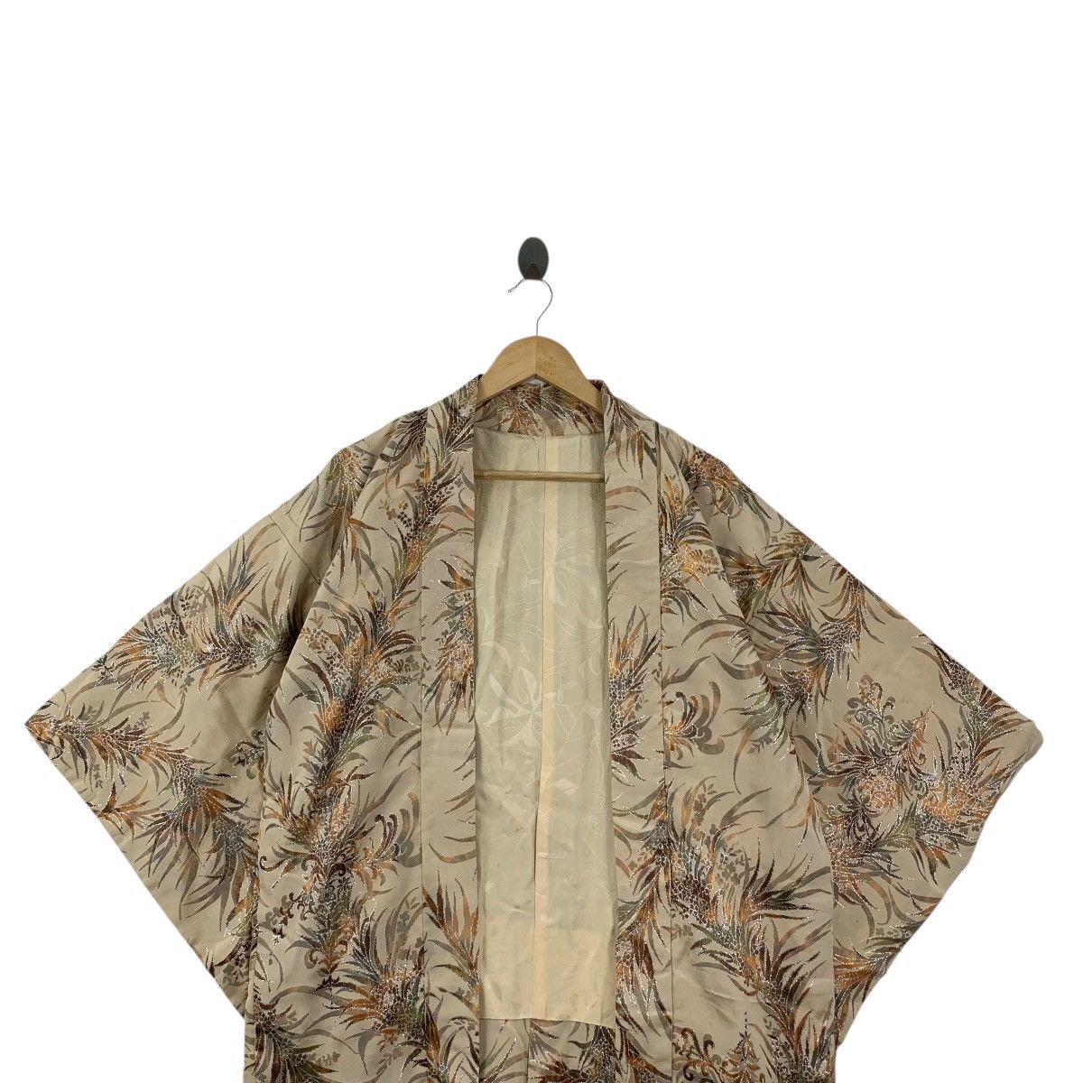 Vintage Vintage 70s KIMONO JAPAN BOTANICAL Tropical Traditional Size XXL / US 16-18 / IT 52-54 - 2 Thumbnail