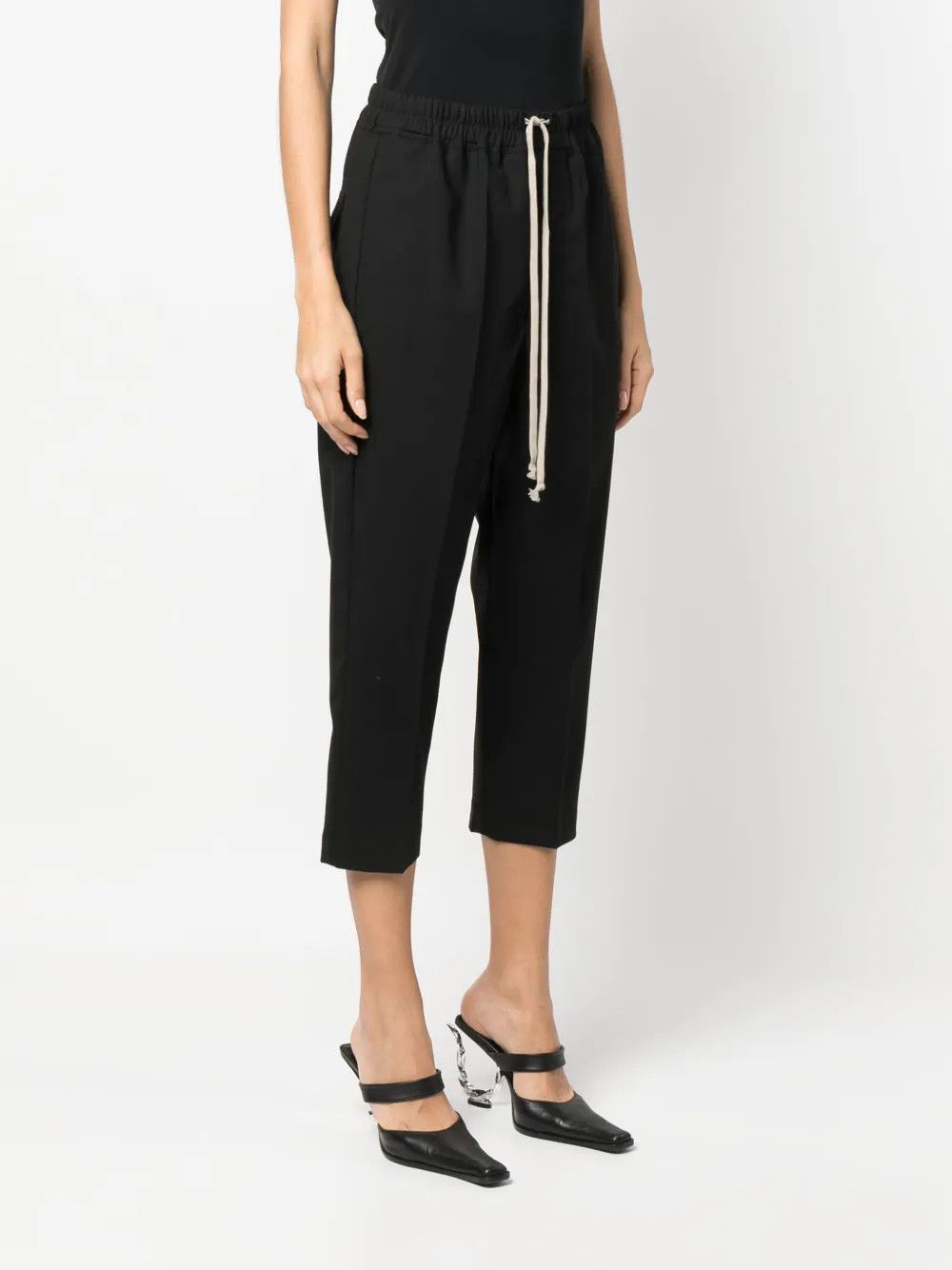 Rick Owens o1y0126 Sweatpant in Black Size 27" / US 4 / IT 40 - 2 Thumbnail