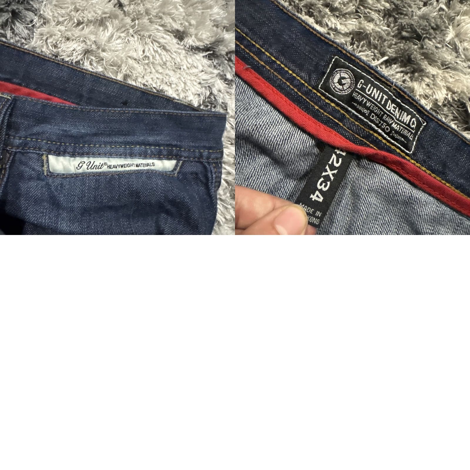 Denime Vintage G-Unit Jeans Size 42x32 Men’s Blue Denim Embroidered Y2K 90’s RARE HTF Size US 42 / EU 58 - 8 Thumbnail
