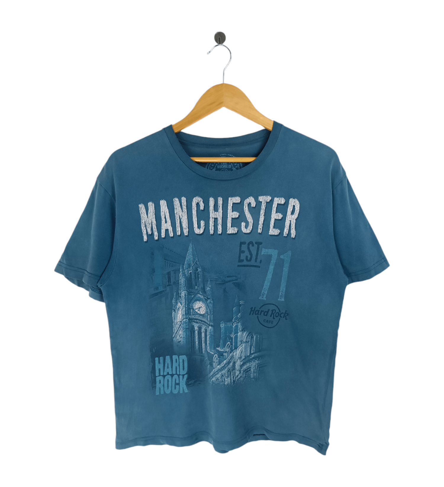 Hard Rock Cafe VINTAGE Y2K FADED HARD ROCK MANCHESTER VERY RARE TEE Size US M / EU 48-50 / 2 - 1 Thumbnail
