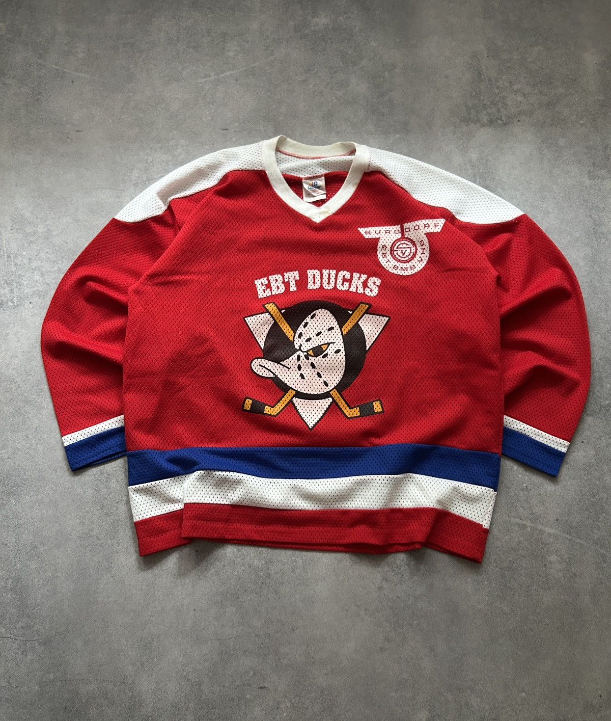 Other Vintage Ebt Ducks Hockey Jersey Strahm 13 team 90s Size US XL / EU 56 / 4 - 1 Thumbnail