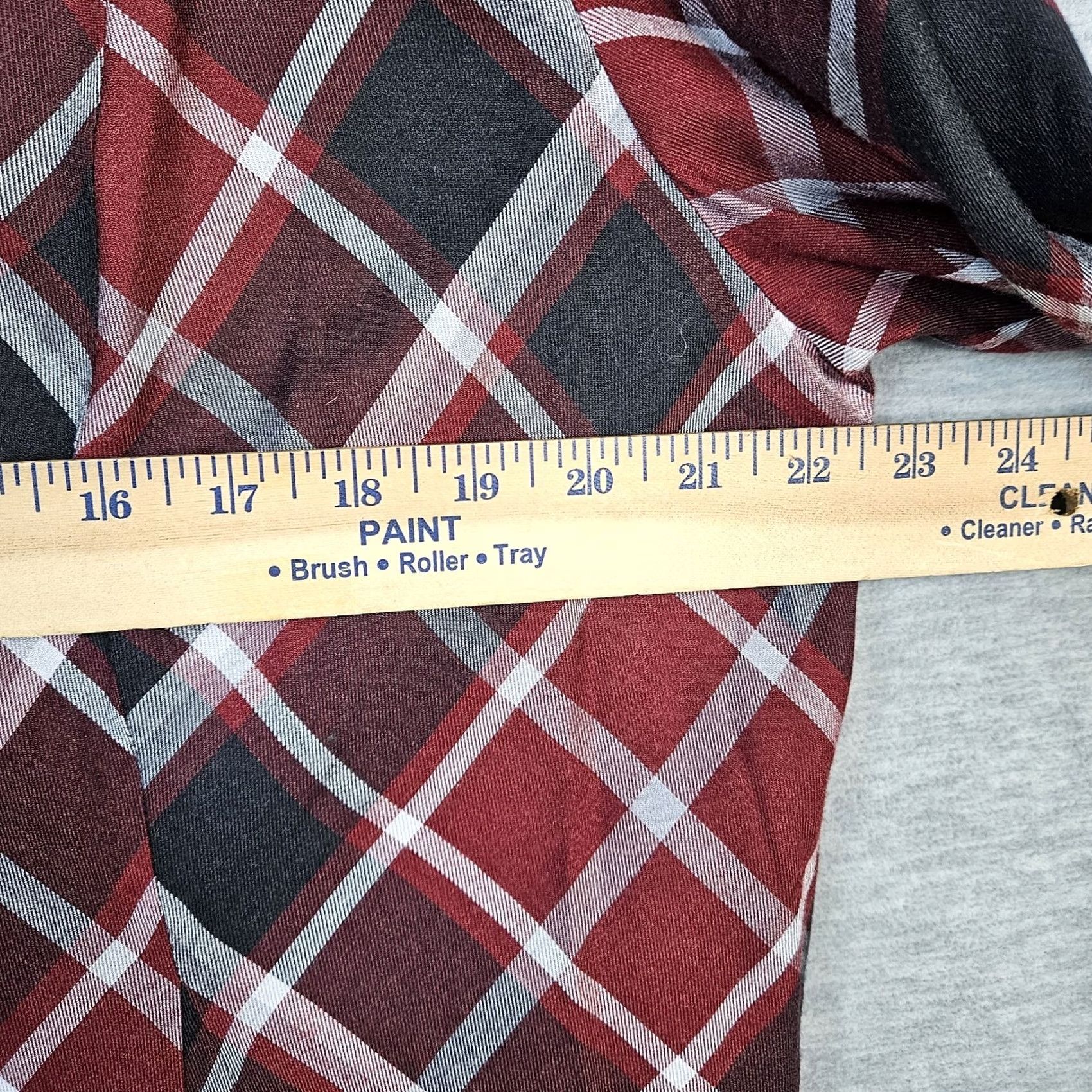 Soft Surroundings Soft Surroundings Button-Up Tunic Shirt 1X Plaid Multicolor Short Sleeve Womens V-Neck Fall Spring Summer Winter Size XL / US 12-14 / IT 48-50 - 6 Thumbnail
