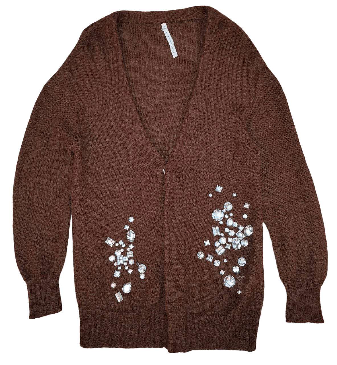 Issey Miyake Sunoa Kawahara Mohair Cardigan Jacket Size S / US 4 / IT 40 - 1 Thumbnail