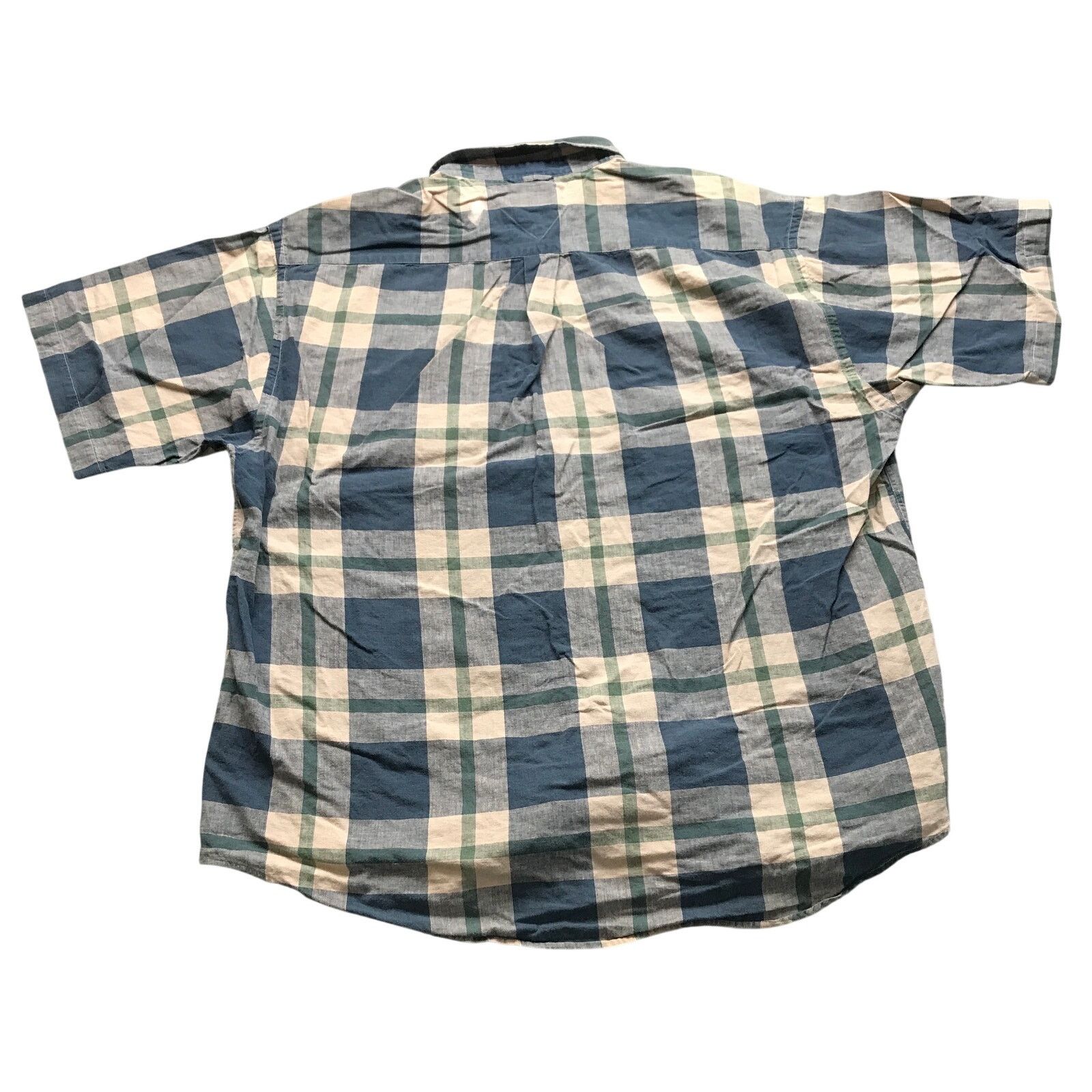 Tommy Hilfiger Vintage Tommy Hilfiger Button Up Shirt Mens XL Navy Brown Size US XL / EU 56 / 4 - 5 Thumbnail