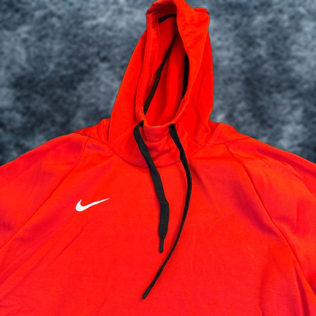 Nike VINTAGE Nike Dri-FIT Red Athletic Hoodie Pullover Sweatshirt Long Sleeve Mens Small Size US S / EU 44-46 / 1 - 1 Thumbnail