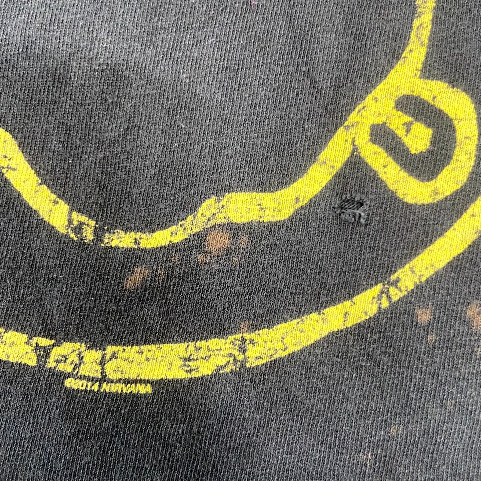 & Other Stories Nirvana Grunge Vintage Y2K M Black Smiley Face Grunge Rock Size US M / EU 48-50 / 2 - 4 Thumbnail
