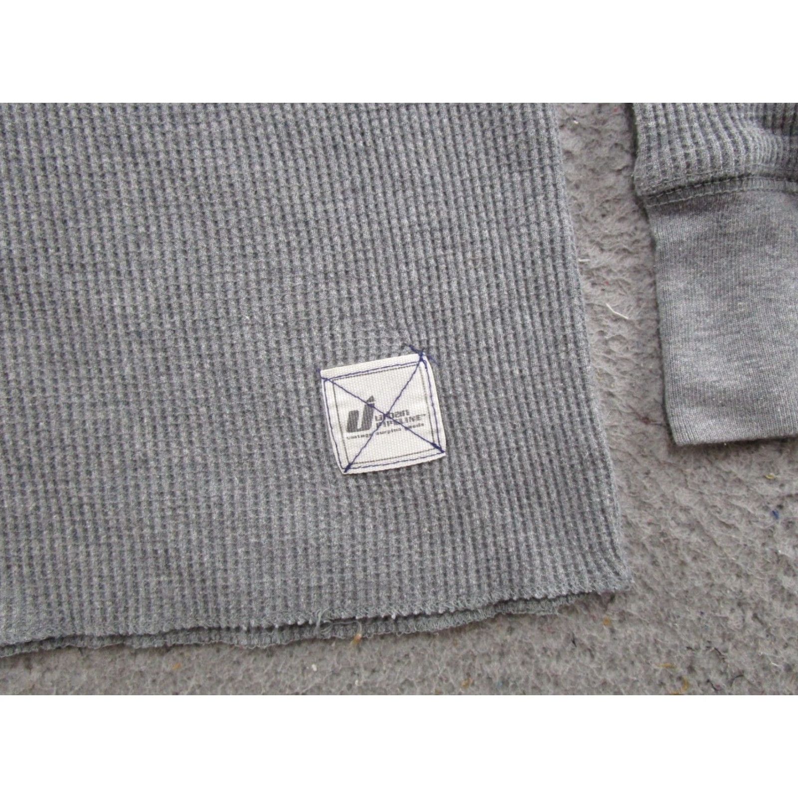 Vintage Urban Pipeline Thermal Shirt Mens Size L Gray Waffle Knit Long Sleeve Y2K Skater Size US L / EU 52-54 / 3 - 3 Thumbnail