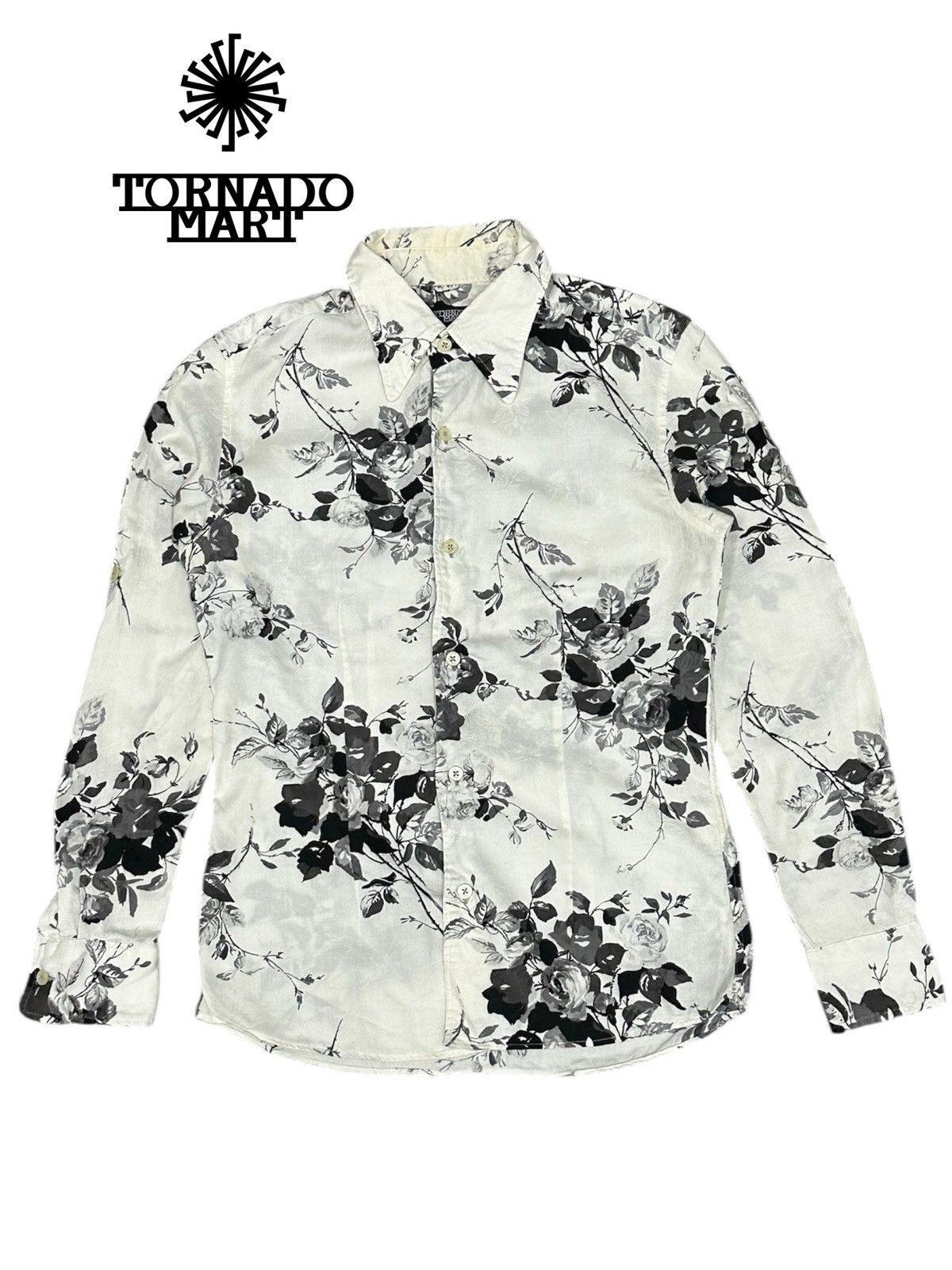 Tornado Mart Tornado Mart Japan Floral Design Button Up Shirt Size US M / EU 48-50 / 2 - 1 Thumbnail