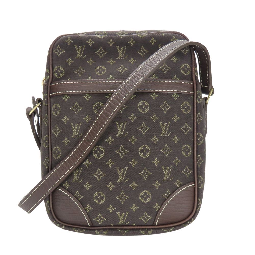 Louis Vuitton Louis Vuitton Danube Monogram Mini Lin Shoulder Bag Canvas Shoulder Bag M95228 in Brown, Women's