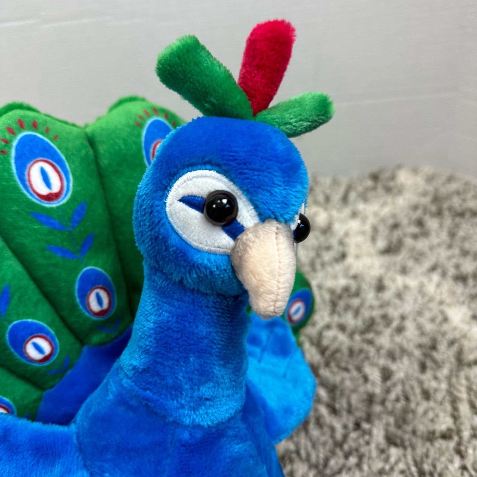 Other Perry Peacock 10" Blue Green Bird Plush Stuffed Animal Size ONE SIZE - 2 Thumbnail