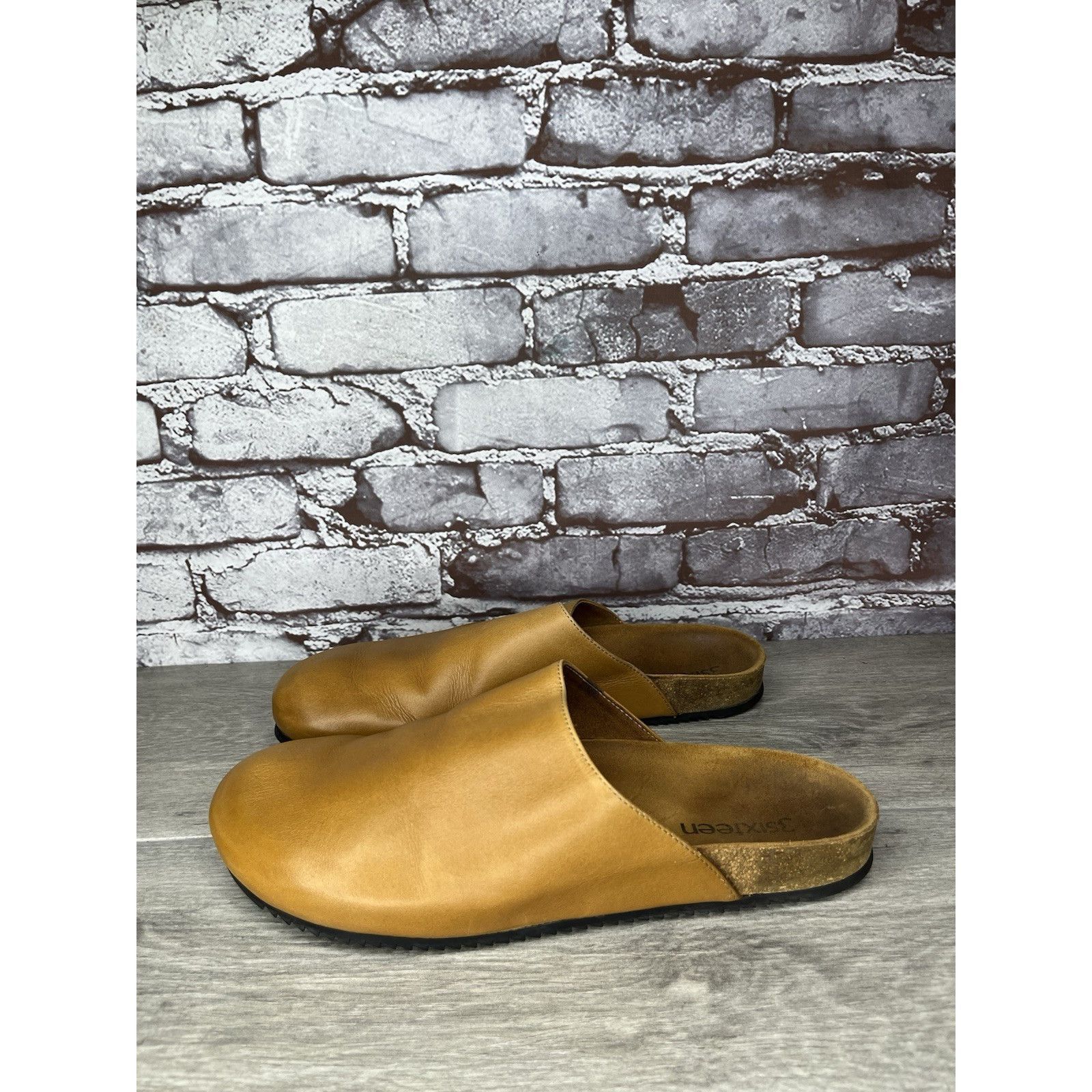 3sixteen 3sixteen Vibram Tan Brown Leather Mules Flat Shoes Women’s S Size US 11 / IT 41 - 16 Thumbnail