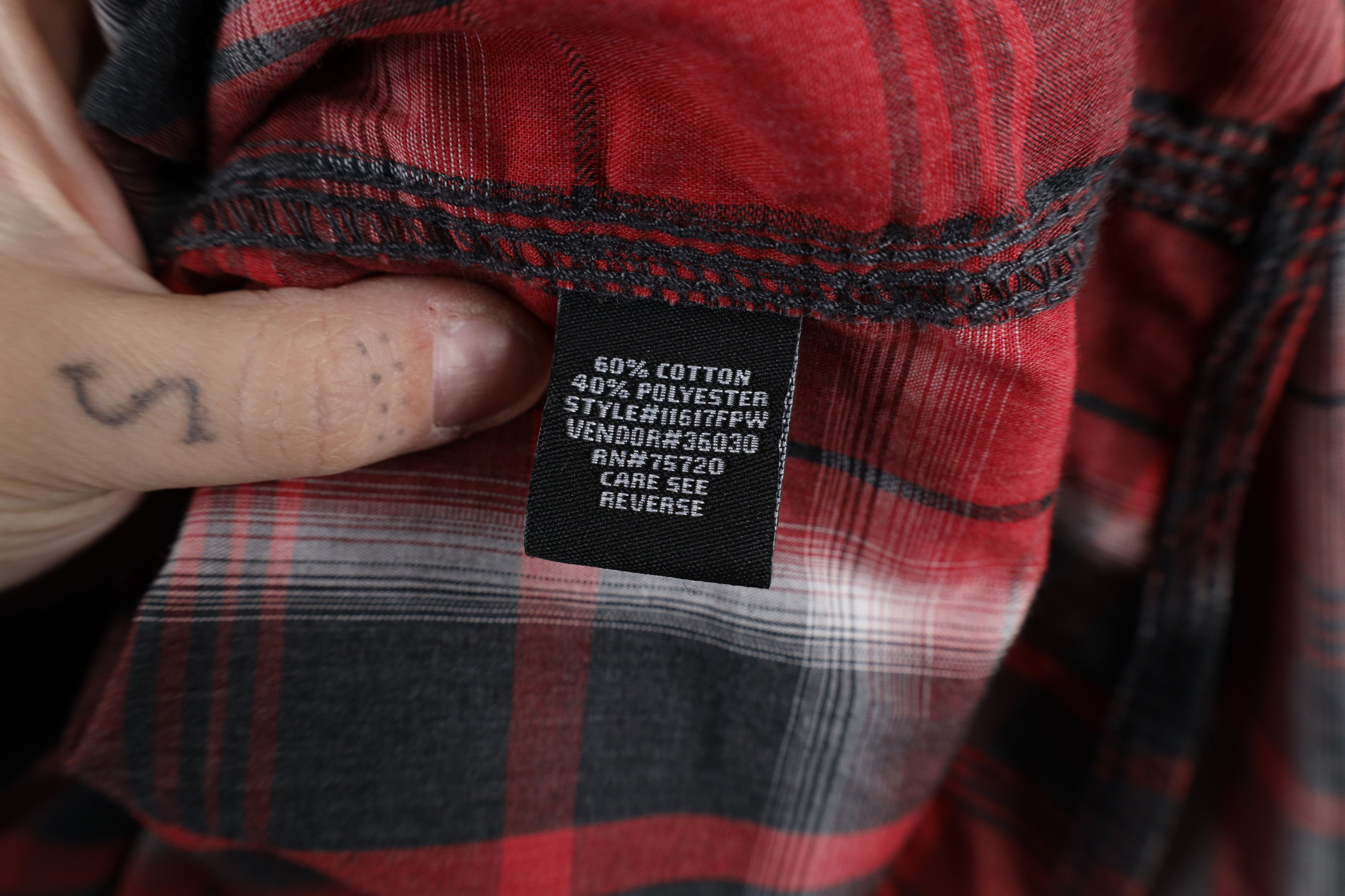 BKE × Vintage Buckle BKE Fit Thick Stitch Snap Button Western Shirt Plaid Size US L / EU 52-54 / 3 - 7 Thumbnail
