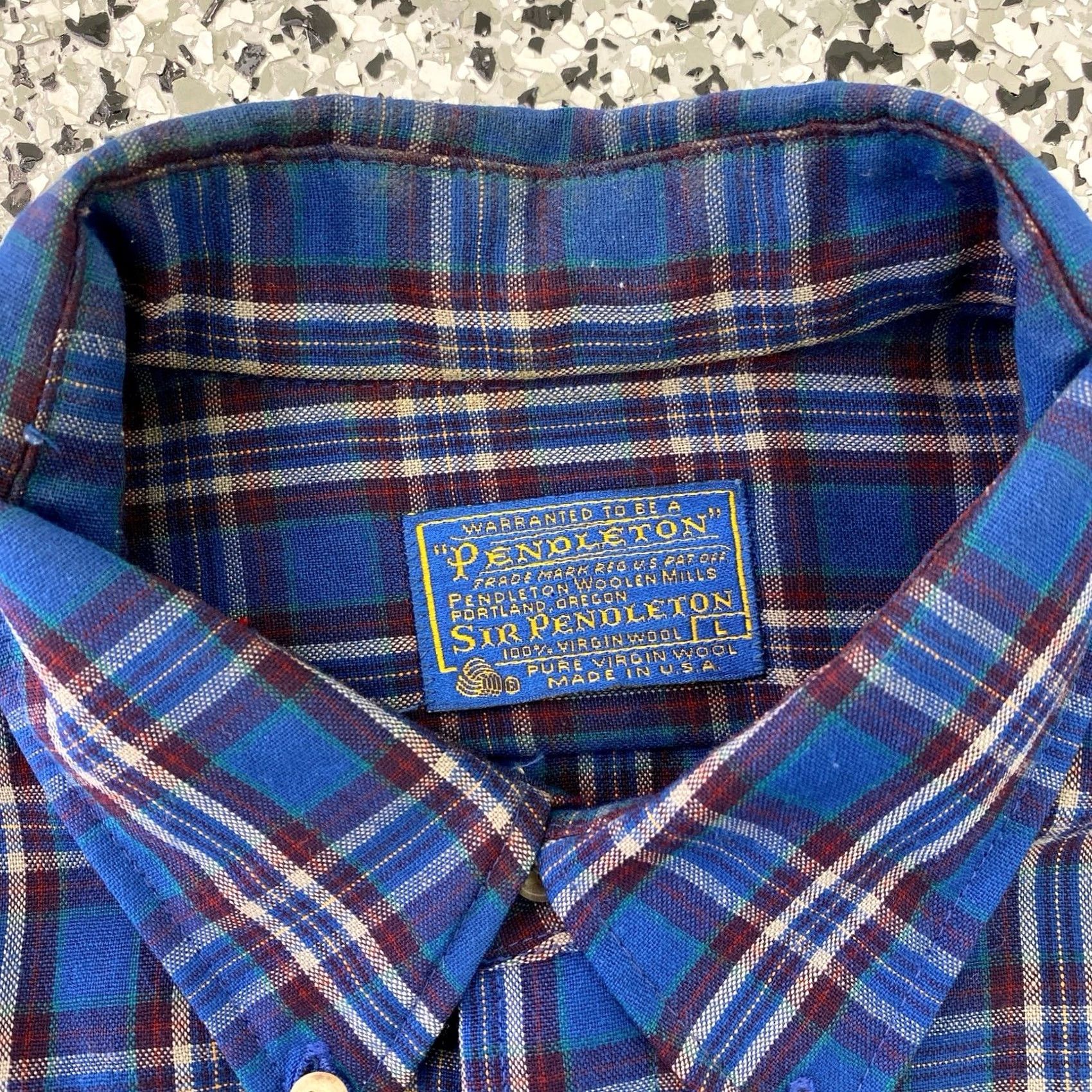 Pendleton Pendleton Shirt Mens Large Wool Flannel Multicolor Striped USA Size US L / EU 52-54 / 3 - 4 Thumbnail