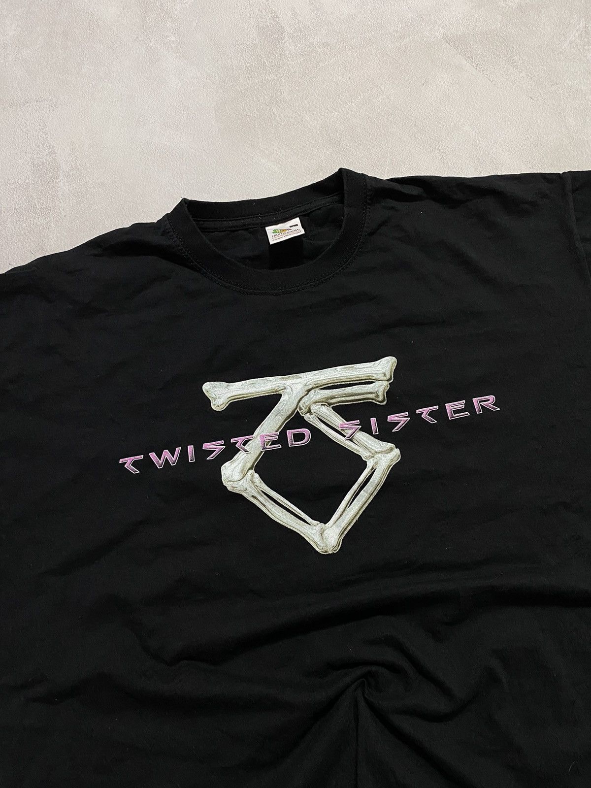 Band Tees × Vintage Vintage T-Shirt Twisted Sisters Heavy Metal Band Tee Gildan Size US L / EU 52-54 / 3 - 2 Thumbnail