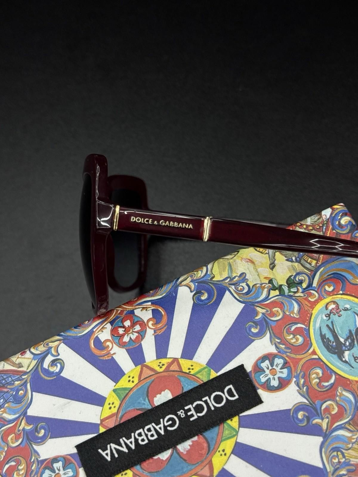 Dolce & Gabbana Dolce Gabbana Sunglasses DG Burgundy with Case Women’s Size ONE SIZE - 7 Thumbnail