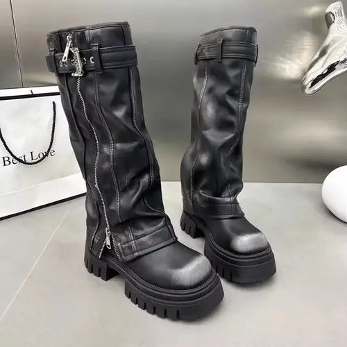 Designer × Vintage Streetwear Retro Vintage Punk Casual Boots Size US 8.5 / IT 38.5 - 2 Thumbnail