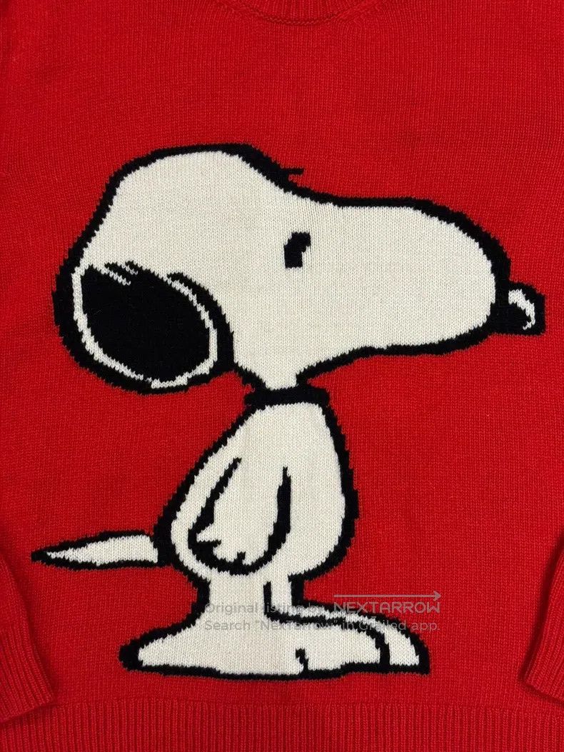 Gucci Red Snoopy tiger pattern knitwear sweater