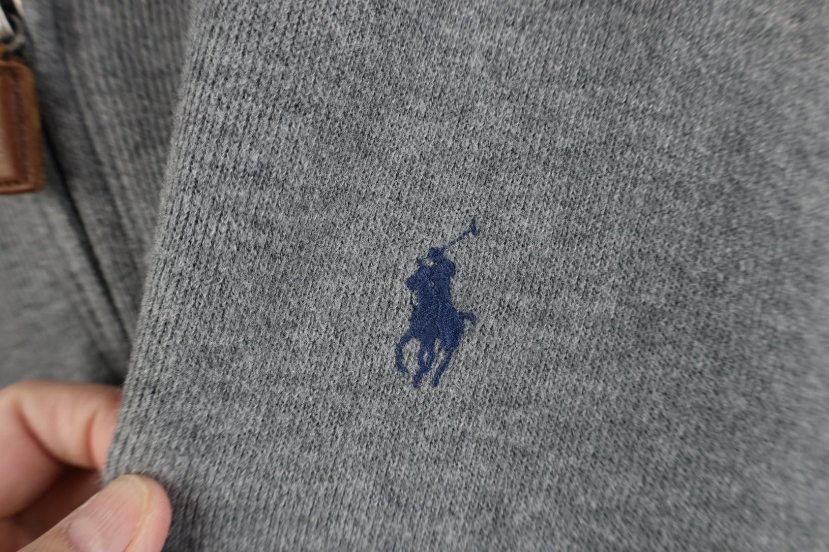 Polo Ralph Lauren Vintage 90s Ralph Lauren Knit 1/4 Zip Pullover Sweater Gray Size US XL / EU 56 / 4 - 4 Thumbnail