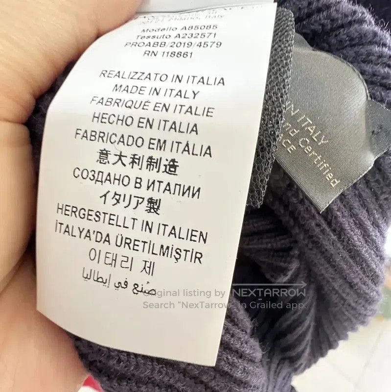 Versace Versace Embroidered Knit Sweater in Deep Blue . Size US XXL / EU 58 / 5 - 8 Thumbnail