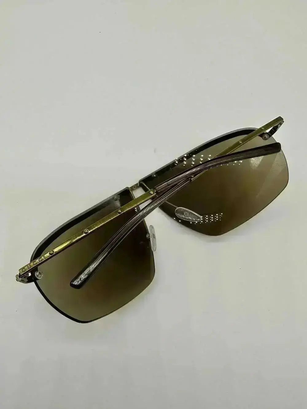 Gucci × Tom Ford × Vintage GUCCI Sunglasses Shield Wrap Rimless Ski Mask Tom Ford Era Size ONE SIZE - 3 Thumbnail