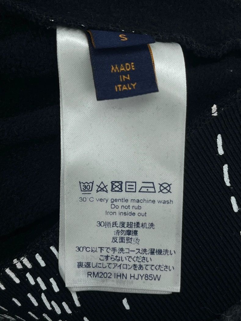 Louis Vuitton Louis Vuitton Black Sweatshirt with Pattern -2505 Size US S / EU 44-46 / 1 - 7 Thumbnail