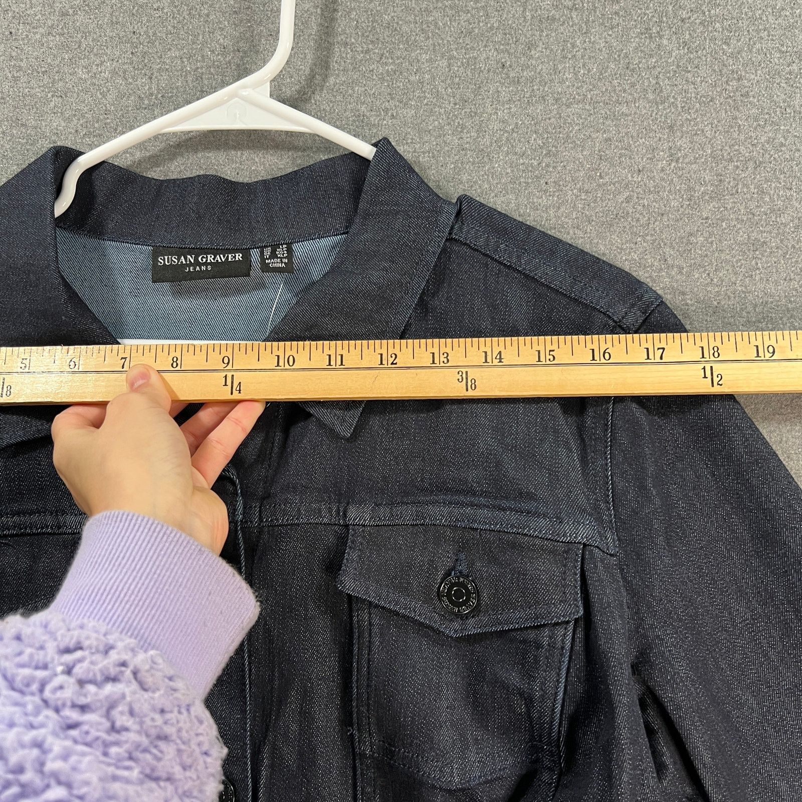 Other Susan Graver Petite High Stretch Denim Long Jean J Size L / US 10 / IT 46 - 8 Thumbnail